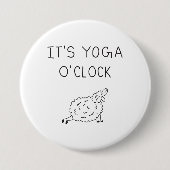 It’s Yoga O’Clock Sheep 缶バッジ (正面)