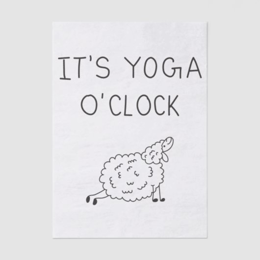 It’s Yoga O’Clock Sheep 薄葉紙 (正面)