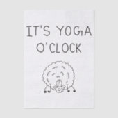 It’s Yoga O’Clock Sheep 薄葉紙 (正面)