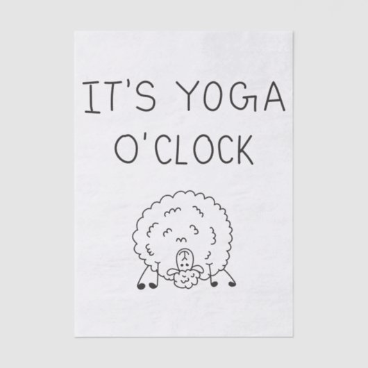 It’s Yoga O’Clock Sheep 薄葉紙 (正面)