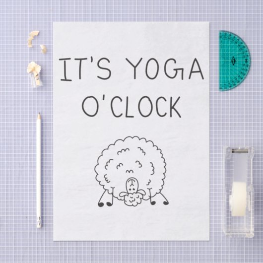 It’s Yoga O’Clock Sheep 薄葉紙 (クラフト)