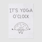 It’s Yoga O’Clock Sheep 薄葉紙 (正面)