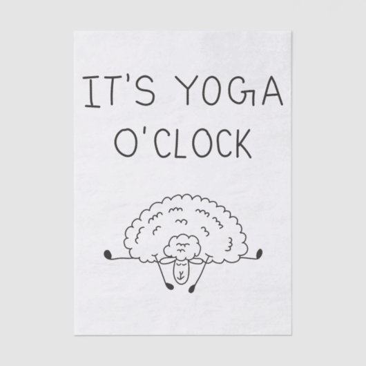 It’s Yoga O’Clock Sheep 薄葉紙 (正面)