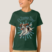 It’s Zoomie Time Medium Beagle Mutt Tシャツ (正面)