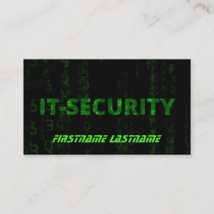 IT-Securityサイバー犯罪サイバーセキュリティ専門家 名刺