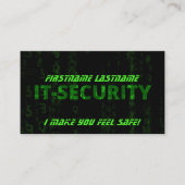IT-Securityサイバー犯罪サイバーセキュリティ専門家 名刺 (正面)
