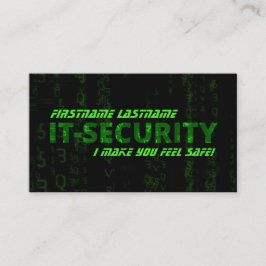 IT-Securityサイバー犯罪サイバーセキュリティ専門家 名刺