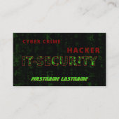 IT-Securityサイバー犯罪サイバーセキュリティ専門家 名刺 (正面)