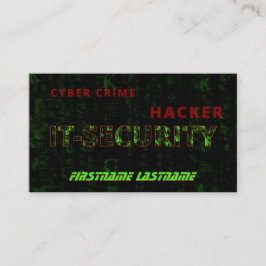 IT-Securityサイバー犯罪サイバーセキュリティ専門家 名刺
