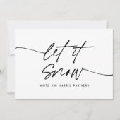 It Snow Minimalistスクリプトの事業名 シーズンカード (正面)