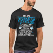 IT Specialist Computer Job Pro Tシャツ (正面)