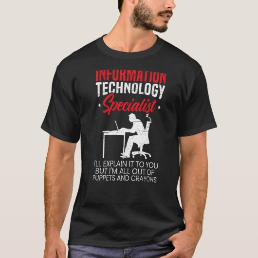 IT Specialist Computer Job Pro Tシャツ (正面)