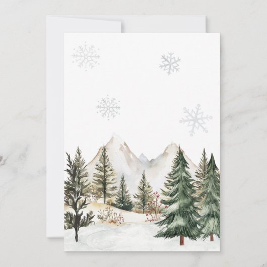 It Take a Village Baby Shower 招待状 (裏面)