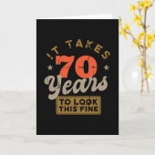 It takes 70 Years to look thisFolded Greeting Card カード (黄色い花)
