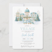 It Takes A Village Baby Shower Boy 招待状 (正面)