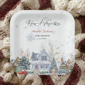 It takes a Village Baby Shower invitation ペーパープレート