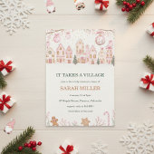 It Takes a Village Baby Shower Invitation 招待状