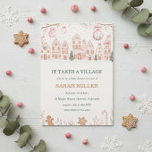 It Takes a Village Baby Shower Invitation 招待状