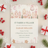 It Takes a Village Baby Shower Invitation 招待状