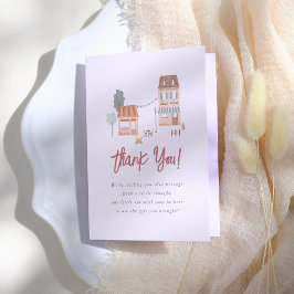 It Takes A Village Baby Shower Thank You サンキューカード