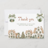 It Takes a Village Baby Shower Thank You Card カード (正面)