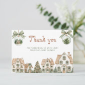 It Takes a Village Baby Shower Thank You Card カード (スタンド正面)