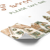 It Takes a Village Christmas Baby Shower Favors ポスター (角)