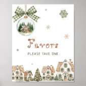 It Takes a Village Christmas Baby Shower Favors ポスター (正面)