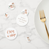 It Takes A Village Cute Gender Neutral Baby Shower コンフェッティ (グループ)