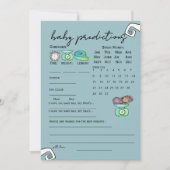 It Takes a Village Ice Blue Baby Prediction Game  招待状 (正面)