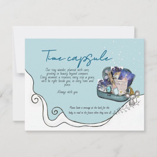 It Takes a Village: Ice Blue Time Capsule Card 招待状 (正面)