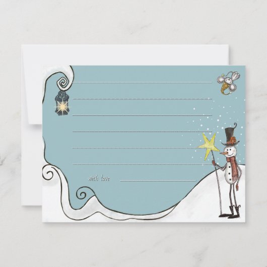 It Takes a Village: Ice Blue Time Capsule Card 招待状 (裏面)