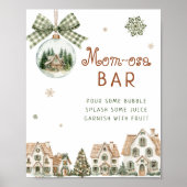 It Takes a Village Neutral Baby Shower Mom-osa Bar ポスター (正面)