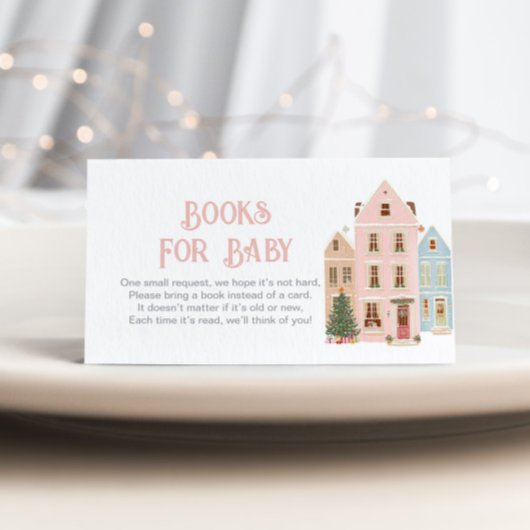 It takes a Village Pink Houses Books for baby エンクロージャーカード