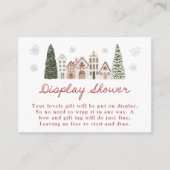 It Takes a Village Snowflake Display Shower エンクロージャーカード (正面)