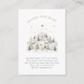 It Takes a Village Snowy Whimsical Baby Shower エンクロージャーカード (正面)