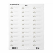 It Takes a Village Snowy Whimsical Baby Shower  ラベル (フルシート)