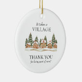 It Takes a Village Teacher Appreciation Christmas セラミックオーナメント (右)