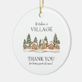 It Takes a Village Teacher Appreciation Christmas セラミックオーナメント (左)