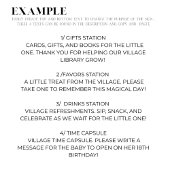 It Takes a Village Universal Sign Suite TEMPLATE 招待状