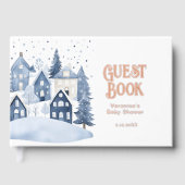 It Takes a Village Winter Baby Boy Shower ゲストブック (正面)