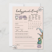 It Takes a Village Winter Baby Predictions Game 招待状 (正面)