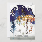 It Takes a Village Winter Baby Predictions Game 招待状 (裏面)