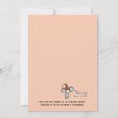 It Takes a Village Winter Baby Shower Bingo Card 招待状 (裏面)