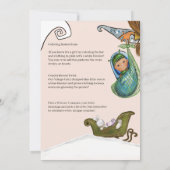 It Takes a Village Winter Baby Shower Draw a baby  招待状 (裏面)