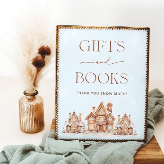 It Takes a Village Winter Baby Shower Gift Book ポスター