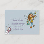 It Takes a Village Winter Fairy Baby Ruffle Card エンクロージャーカード (裏面)