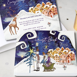 It Takes a Village Winter Fairy Girl Baby Shower  ゲストブック