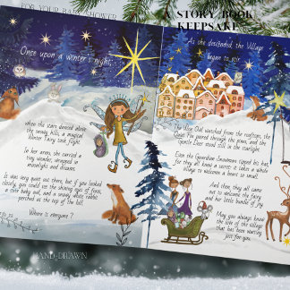 It Takes a Village Winter Fairy Storybook Keepsake カード