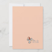 It Takes a Village Winter Girl Baby Shower Bingo 招待状 (裏面)